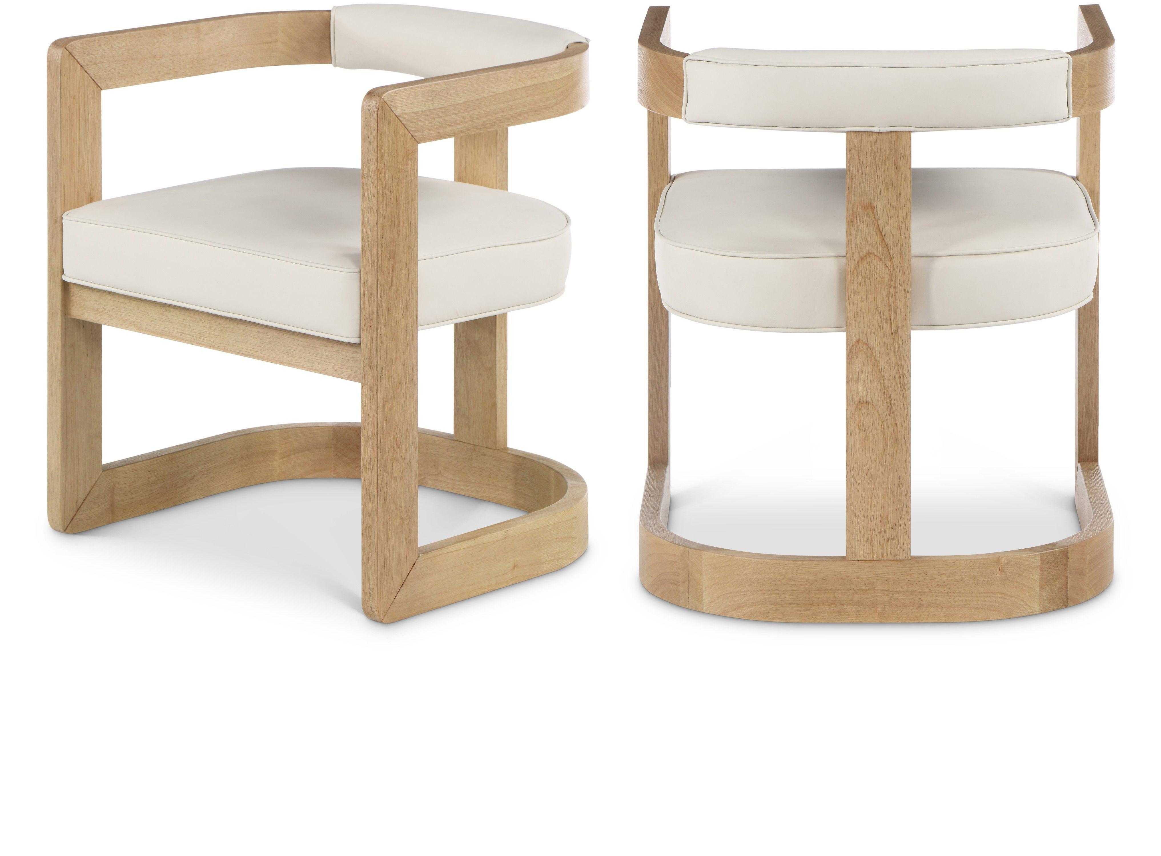 Meridian Furniture - Manchester - Dining Chair - Cream - 5th Avenue Furniture