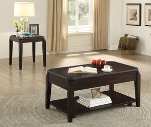 CoasterEssence - Baylor - Square End Table - Walnut - 5th Avenue Furniture