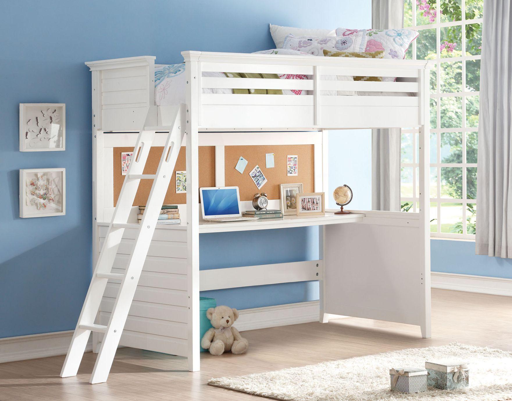 ACME - Lacey - Loft Bed - White - 5th Avenue Furniture