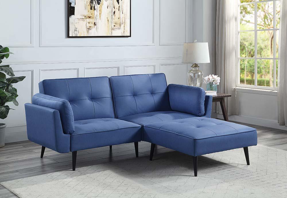 ACME - Nafisa - Sofa - Blue Fabric - 5th Avenue Furniture