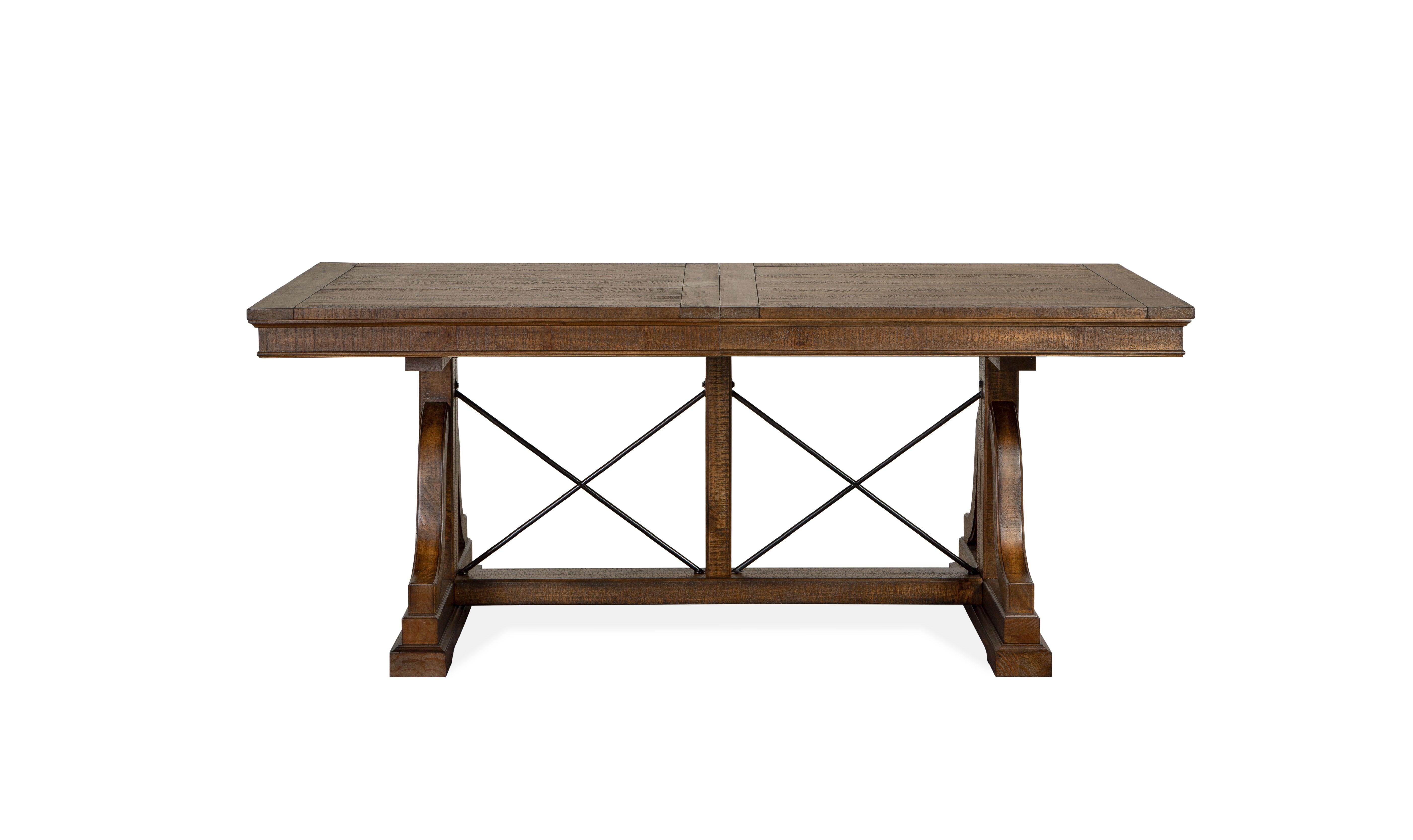 Magnussen Furniture - Bay Creek - Trestle Dining Table - Toasted Nutmeg - 5th Avenue Furniture