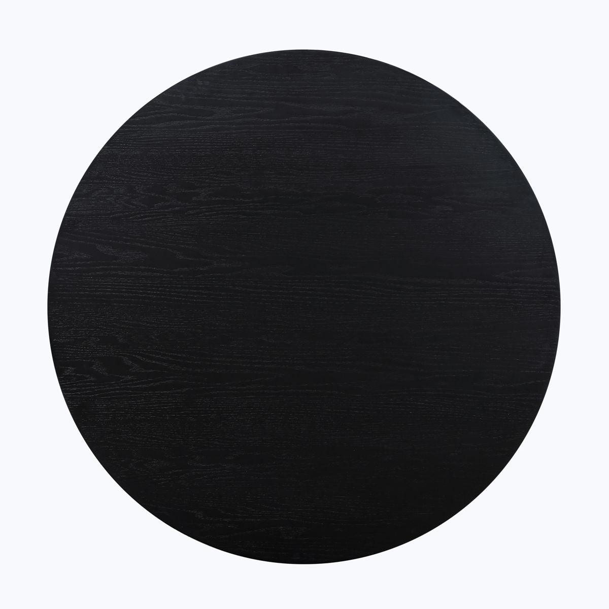 Steve Silver Furniture - Magnolia - Round Table - Black / Gold - 5th Avenue Furniture