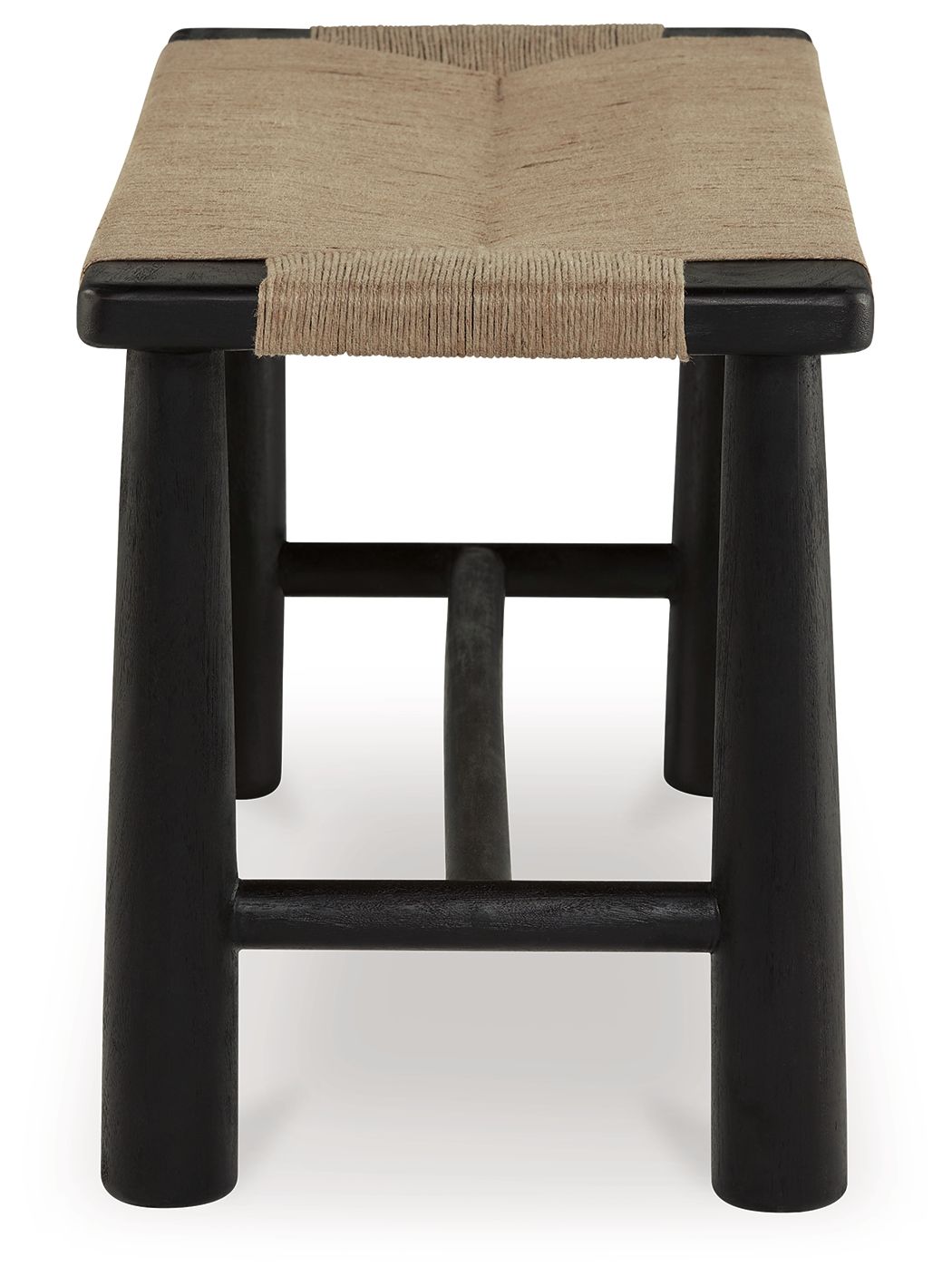 Acerman - Black / Natural - Accent Bench - 5th Avenue Furniture