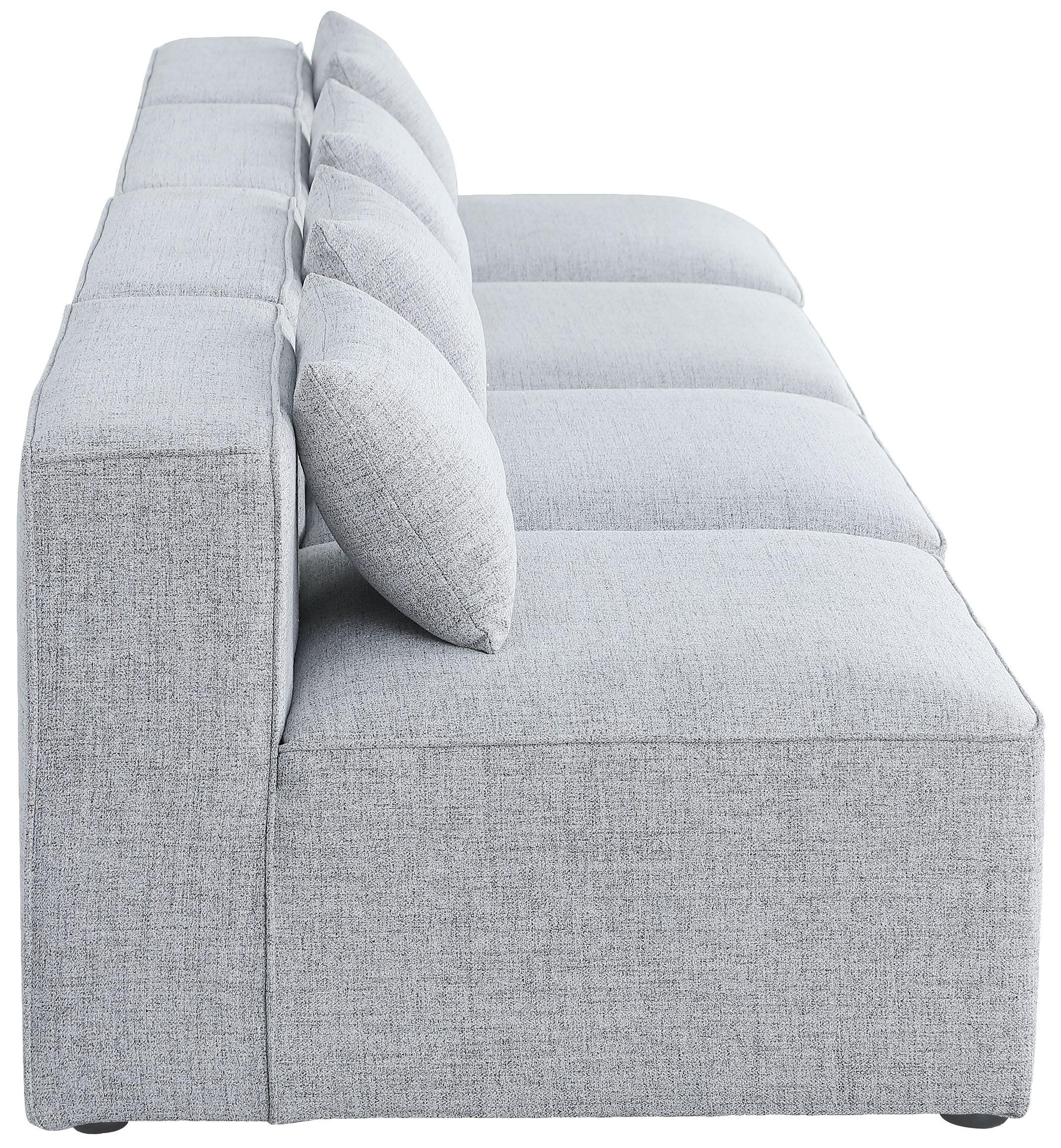 Meridian Furniture - Cube - Modular Sofa Armless 4 Seats - 5th Avenue Furniture