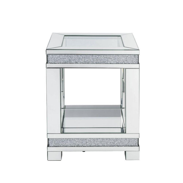 ACME - Noralie - End Table - Pearl Silver - Wood - 24" - 5th Avenue Furniture