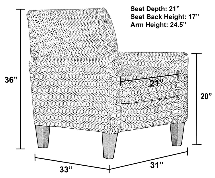 Jackson - Lewiston - Accent Chair - Graphite - 5th Avenue Furniture