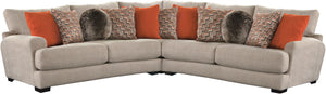 Ava - 3 Piece Sectional - Cashew - 5th Avenue Furniture