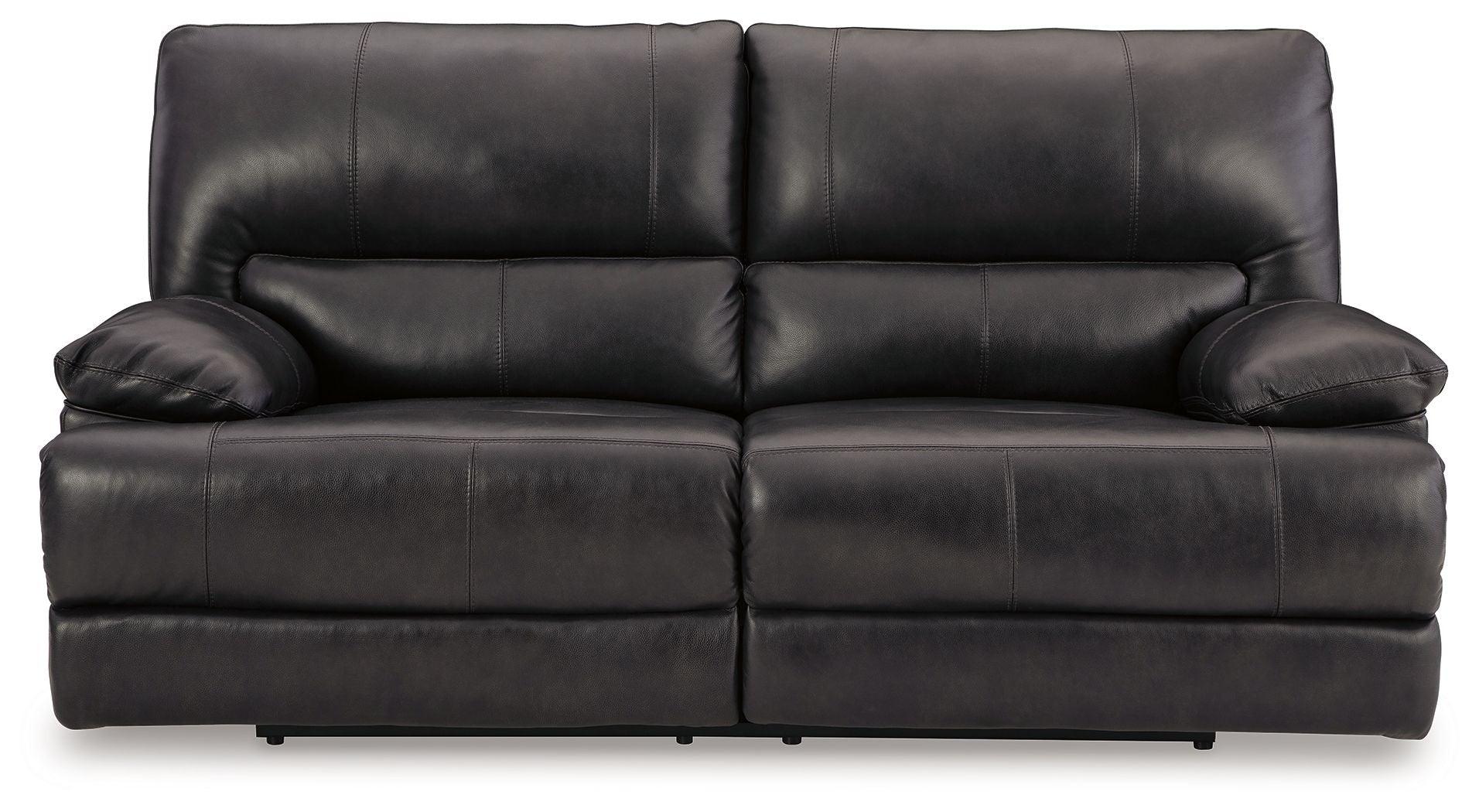 Signature Design by Ashley® - Mountainous - Eclipse - 2 Seat Power Reclining Sofa With Adj Headrest - 5th Avenue Furniture