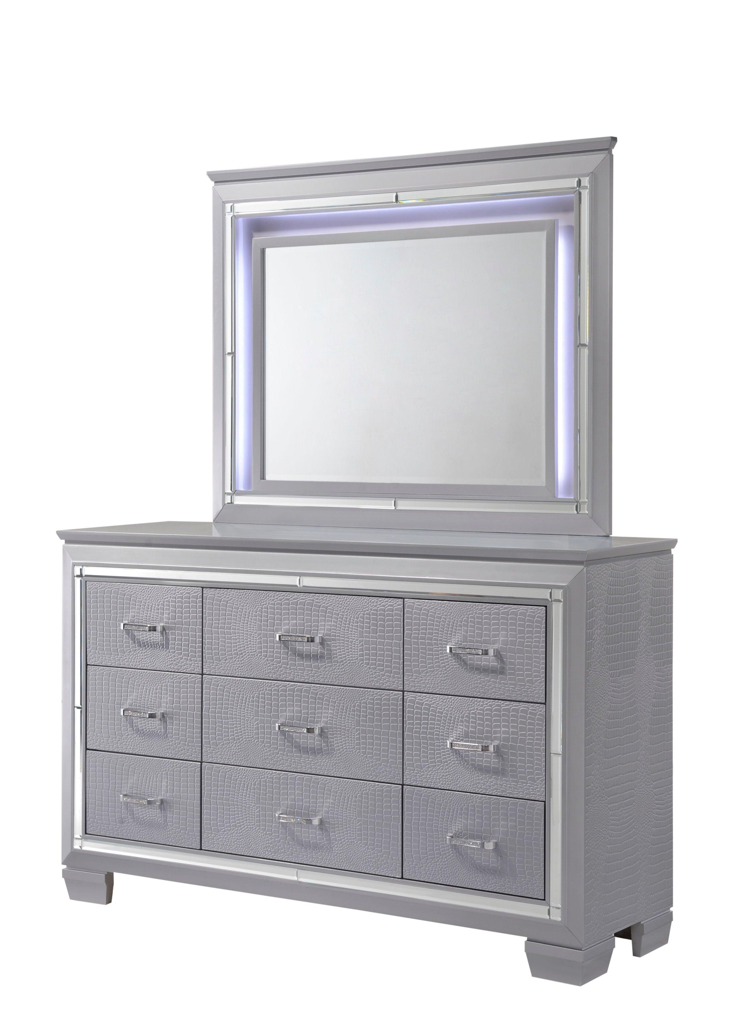 Crown Mark - Lillian - Dresser, Mirror - 5th Avenue Furniture