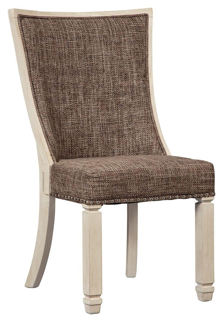 Signature Design by Ashley® - Bolanburg - Brown / Beige - Dining Uph Side Chair (Set of 2) - Lattice Back - 5th Avenue Furniture