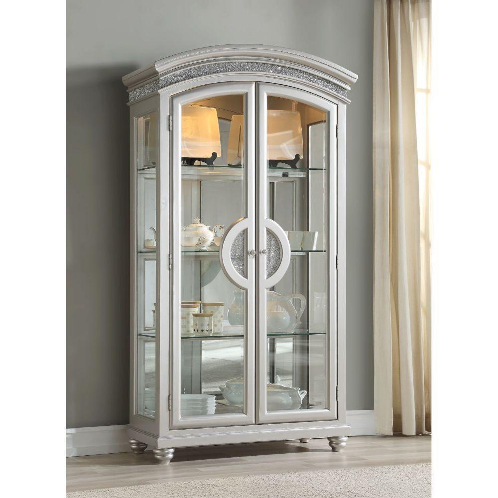 ACME - Maverick - Curio - Platinum - 5th Avenue Furniture