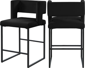 Meridian Furniture - Caleb - Counter Stool (Set of 2) - 5th Avenue Furniture