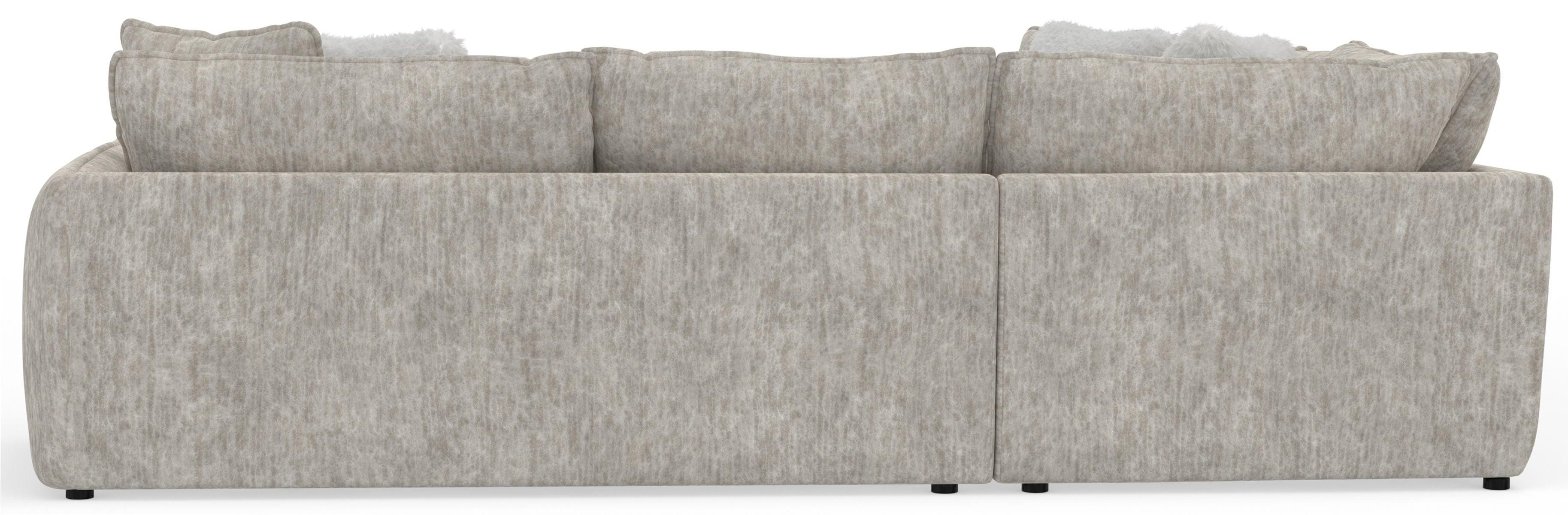 Jackson - Bucktown - 3 Piece Sectional With Extra Thick Cuddler Seat Cushions - Parchment - 5th Avenue Furniture