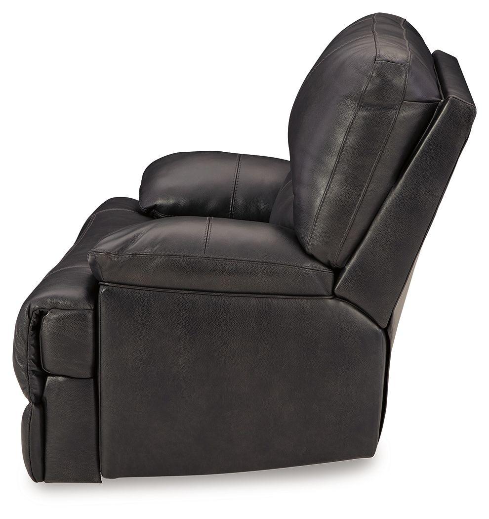 Signature Design by Ashley® - Mountainous - Eclipse - Power Recliner With Adj Headrest - 5th Avenue Furniture