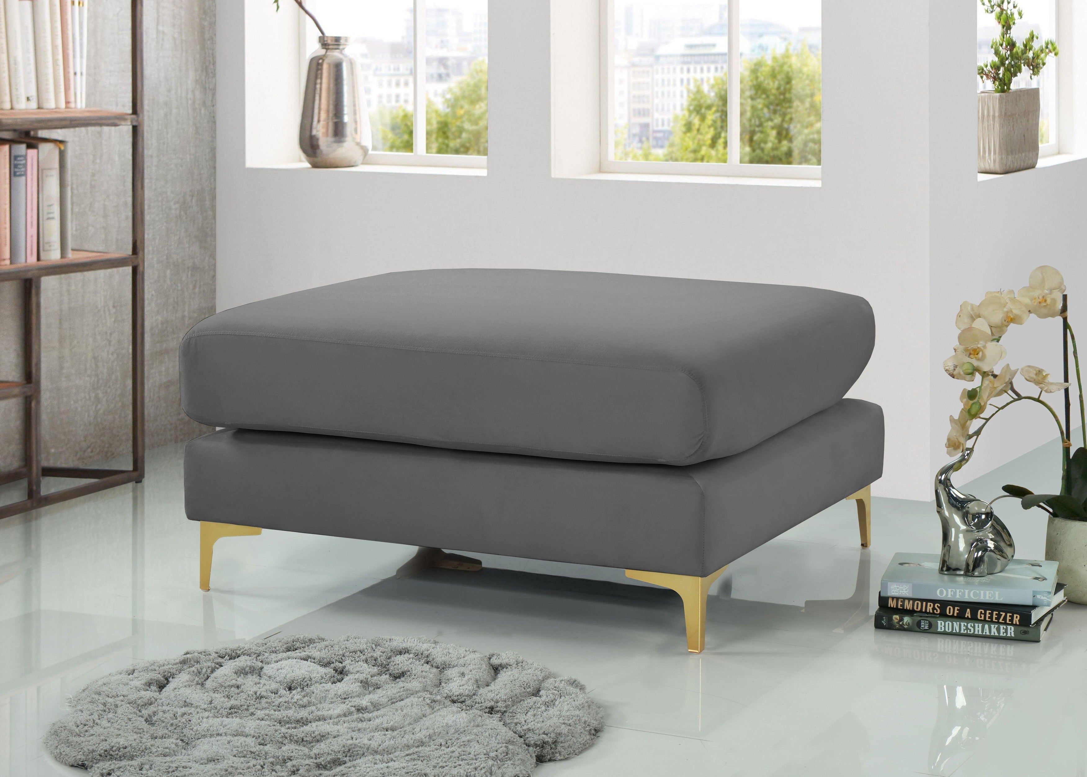 Meridian Furniture - Julia - Modular Ottoman - 5th Avenue Furniture