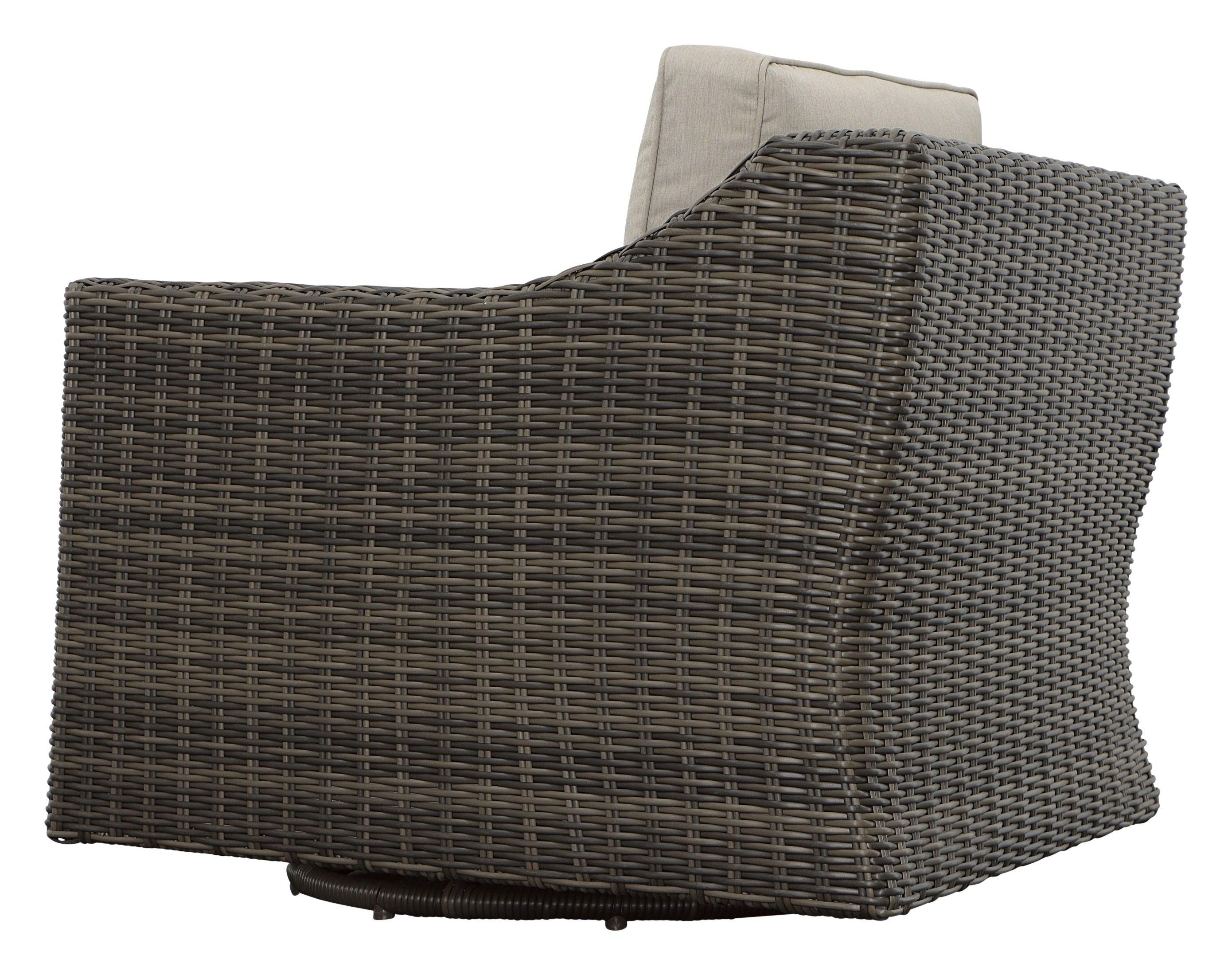 Steve Silver Furniture - Jones - Outdoor Swivel Lounge Chair (Set of 2) - Brown - 5th Avenue Furniture