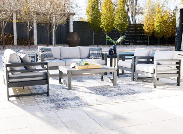 Signature Design by Ashley® - Amora - Charcoal Gray - 6 Pc. - Lounge Set - 5th Avenue Furniture