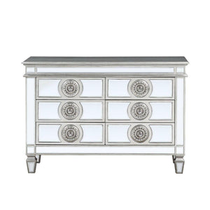 ACME - Varian - Server - Mirrored & Antique Platinum - 34" - 5th Avenue Furniture