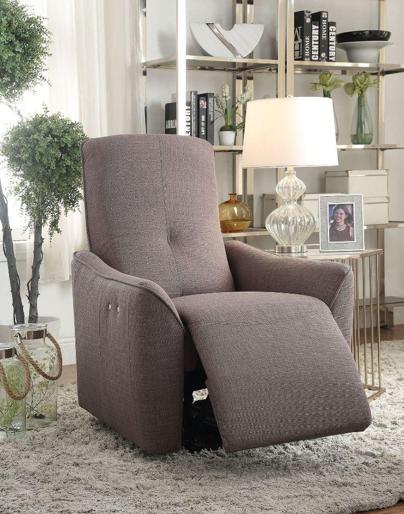 ACME - Agico - Recliner - Gray Fabric - 5th Avenue Furniture