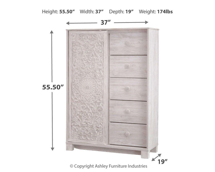 Ashley Furniture - Paxberry - Whitewash - Dressing Chest - 5th Avenue Furniture