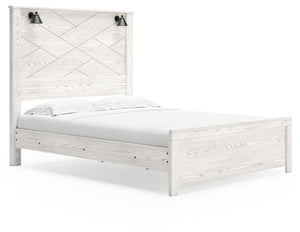 Signature Design by Ashley® - Gerridan - Panel Bed With Sconces - 5th Avenue Furniture