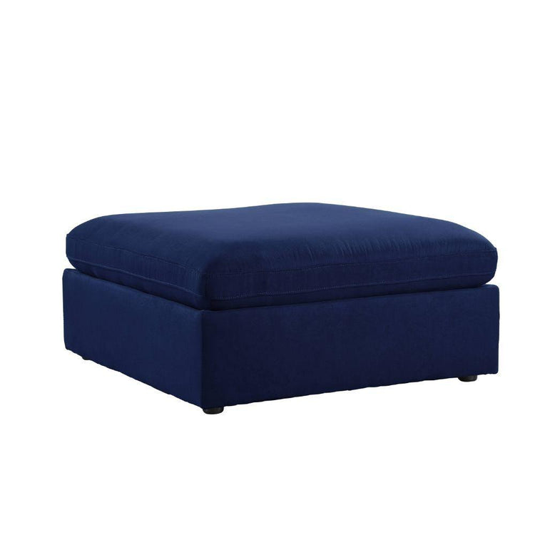 ACME - Crosby - Ottoman - Blue Fabric - 5th Avenue Furniture