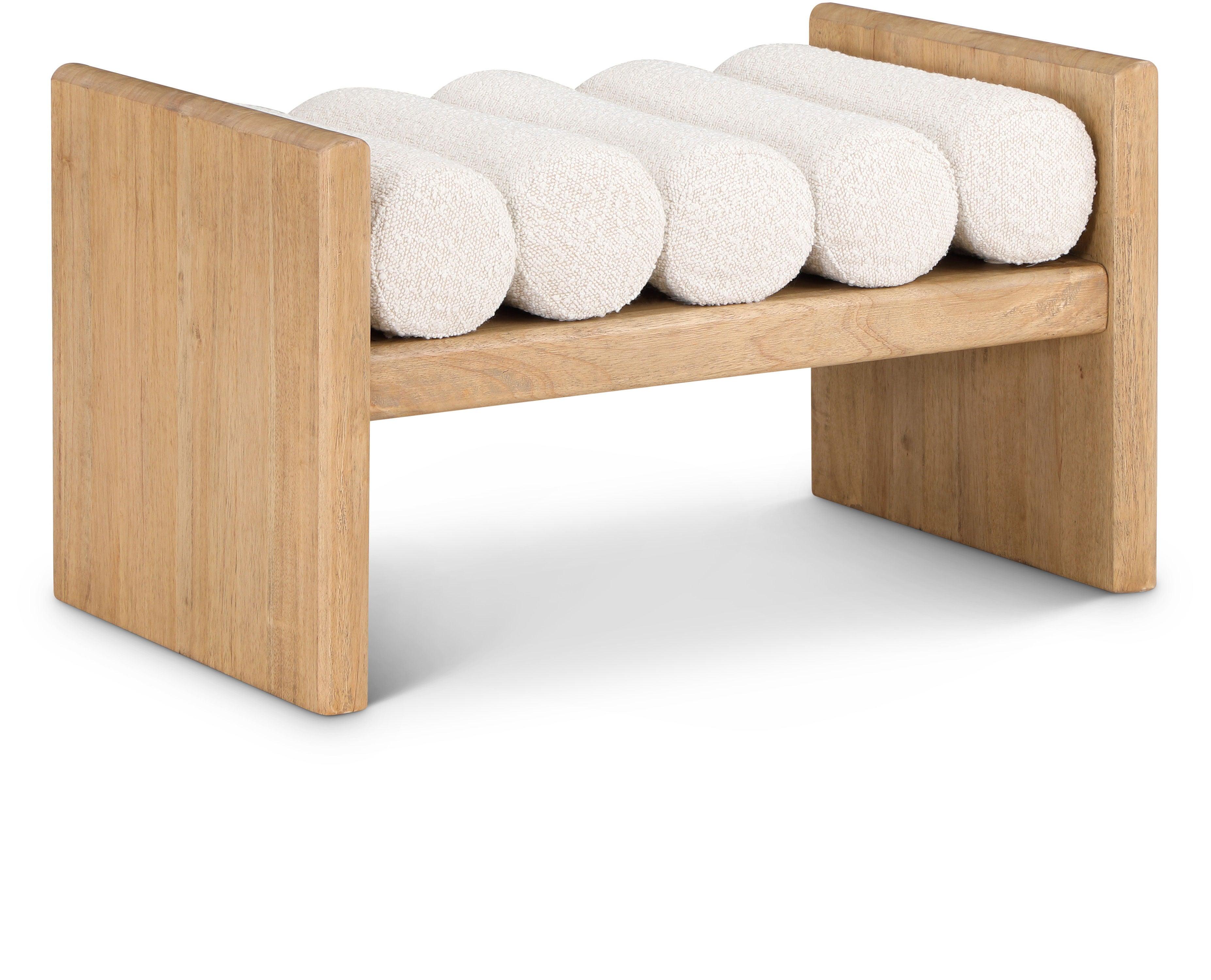 Meridian Furniture - Waverly - Bench - Cream - Fabric - 5th Avenue Furniture
