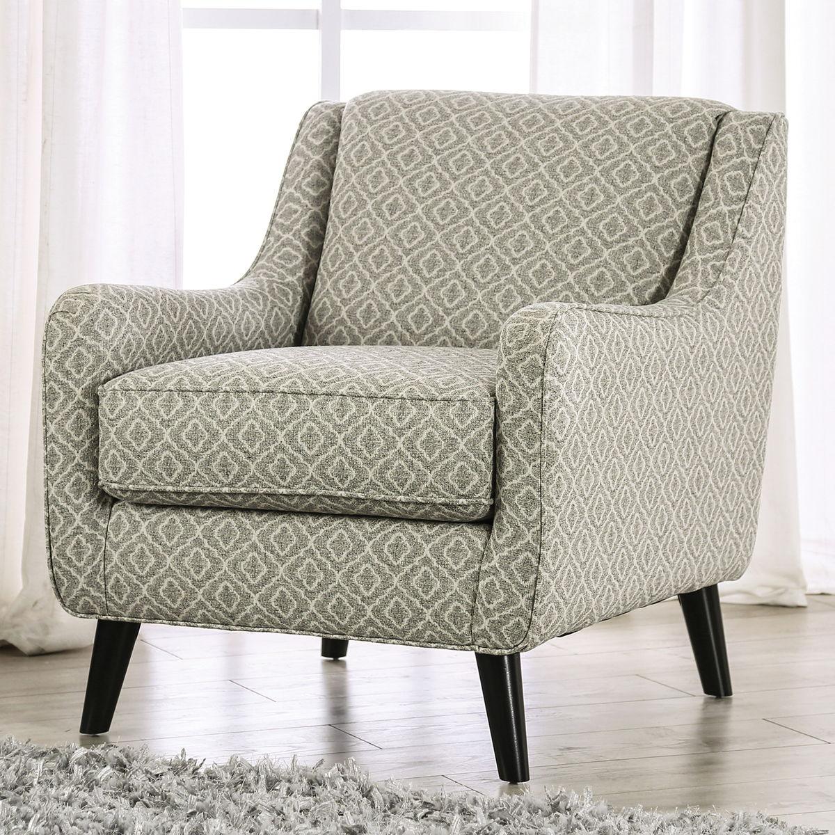 Furniture of America - Stephney - Accent Chair - Gray / Gold - 5th Avenue Furniture