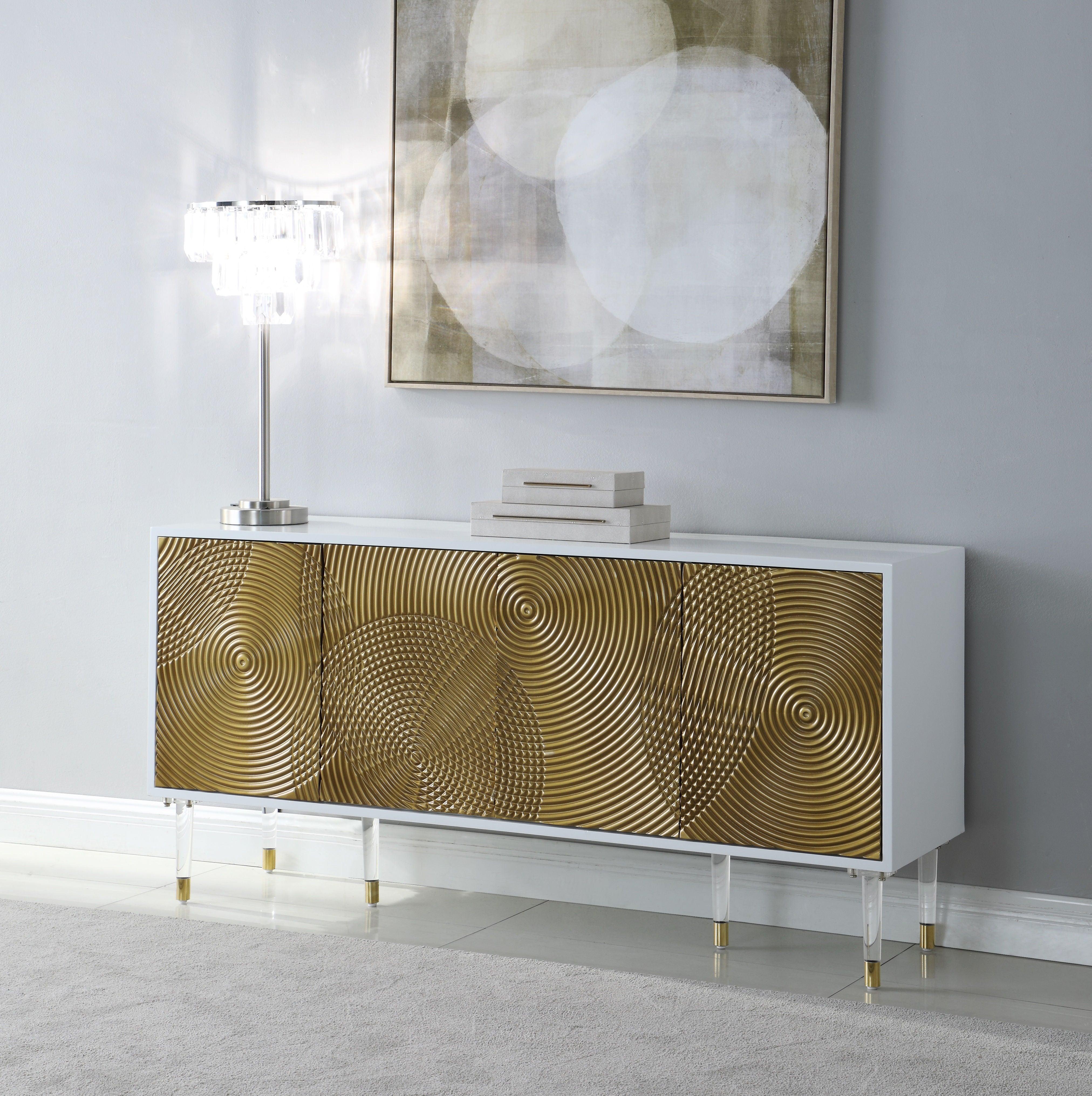 Meridian Furniture - Bellini - Sideboard - White - 5th Avenue Furniture