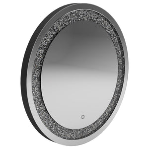 CoasterEssence - Landar - Round Wall Mirror - Silver - 5th Avenue Furniture