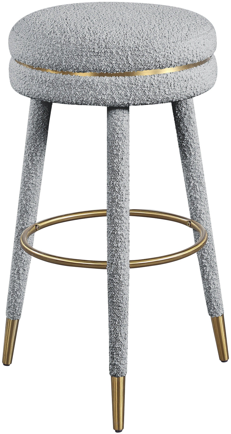 Meridian Furniture - Coral - Bar Stool - Gray - 5th Avenue Furniture