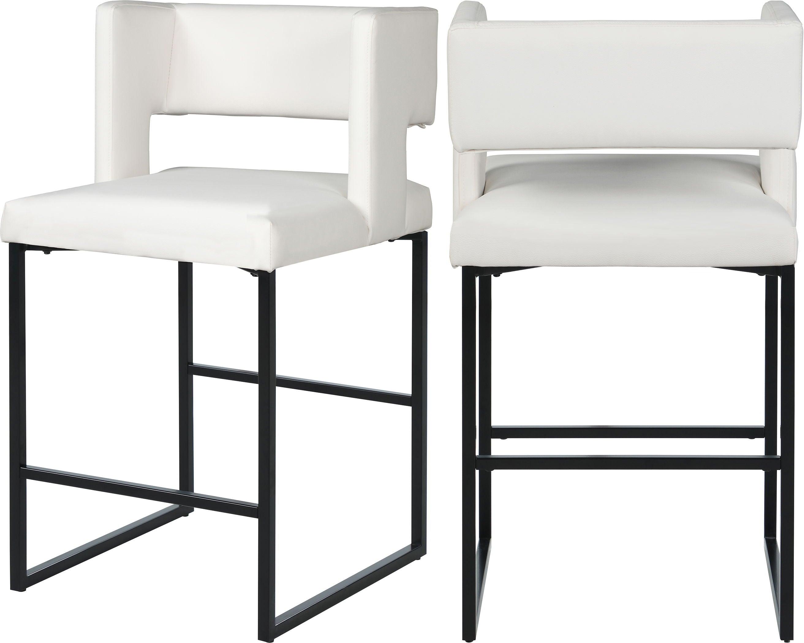 Meridian Furniture - Caleb - Counter Stool (Set of 2) - 5th Avenue Furniture