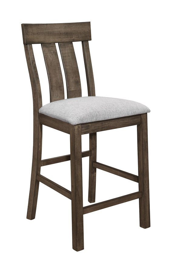 Crown Mark - Quincy - Counter Height Chair (Set of 2) - Brown - 5th Avenue Furniture