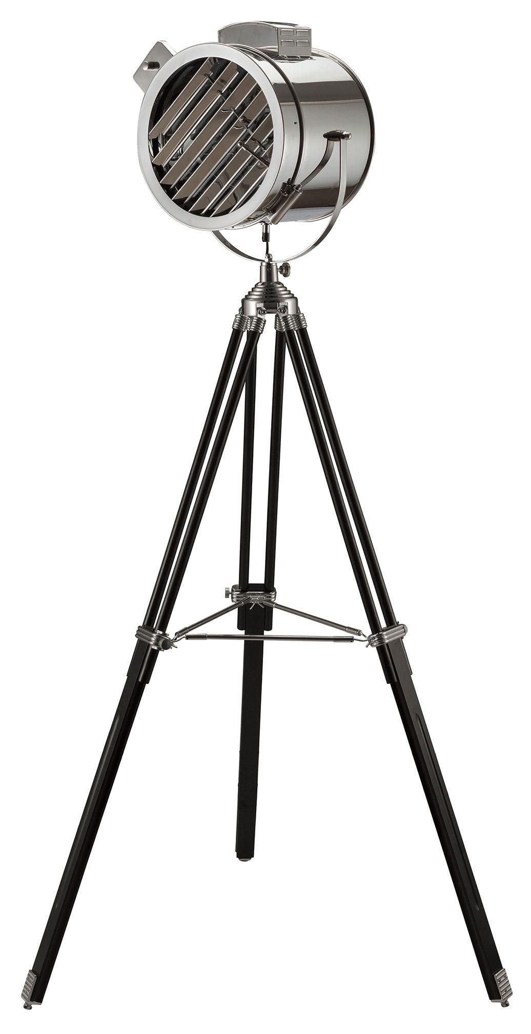 ACME - Cinema - Floor Lamp - Black & Chrome - 5th Avenue Furniture