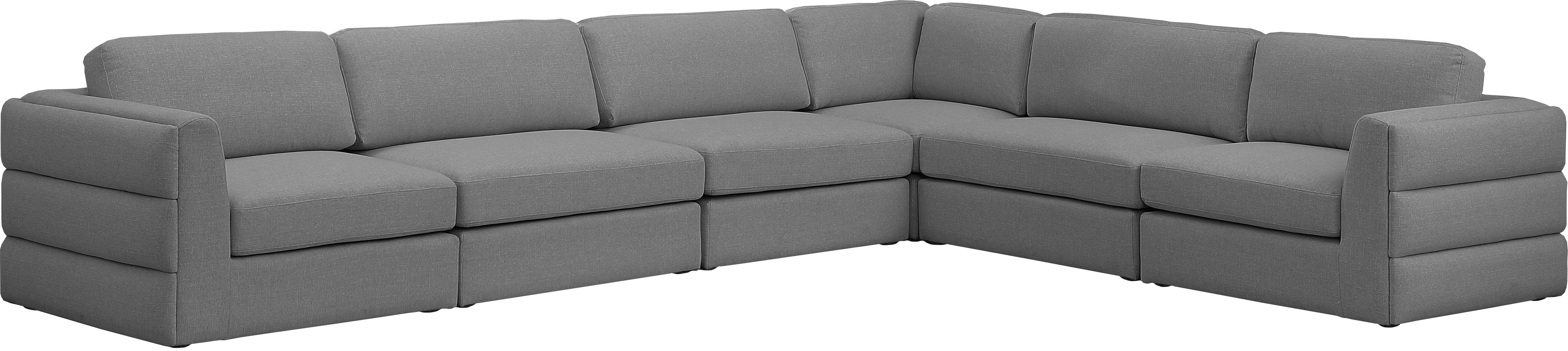 Meridian Furniture - Beckham - Modular Sectional - Gray - 5th Avenue Furniture