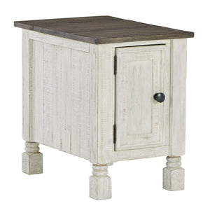 Signature Design by Ashley® - Havalance - White / Gray - Chair Side End Table - 5th Avenue Furniture