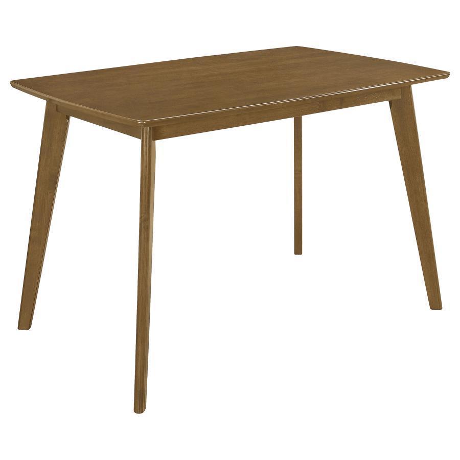 CoasterEveryday - Kersey - Dining Table With Angled Legs - Chestnut - 5th Avenue Furniture