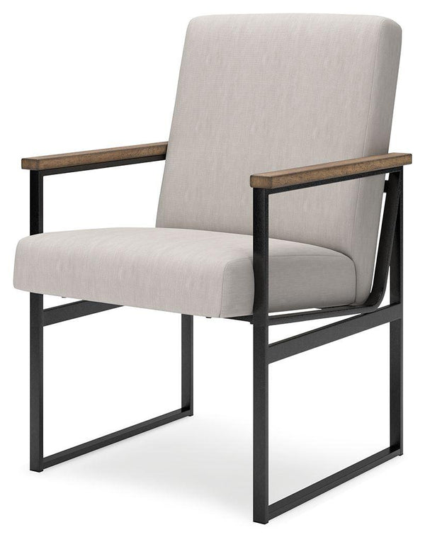 Signature Design by Ashley® - Montia - Light Brown - Home Office Desk Chair - 5th Avenue Furniture