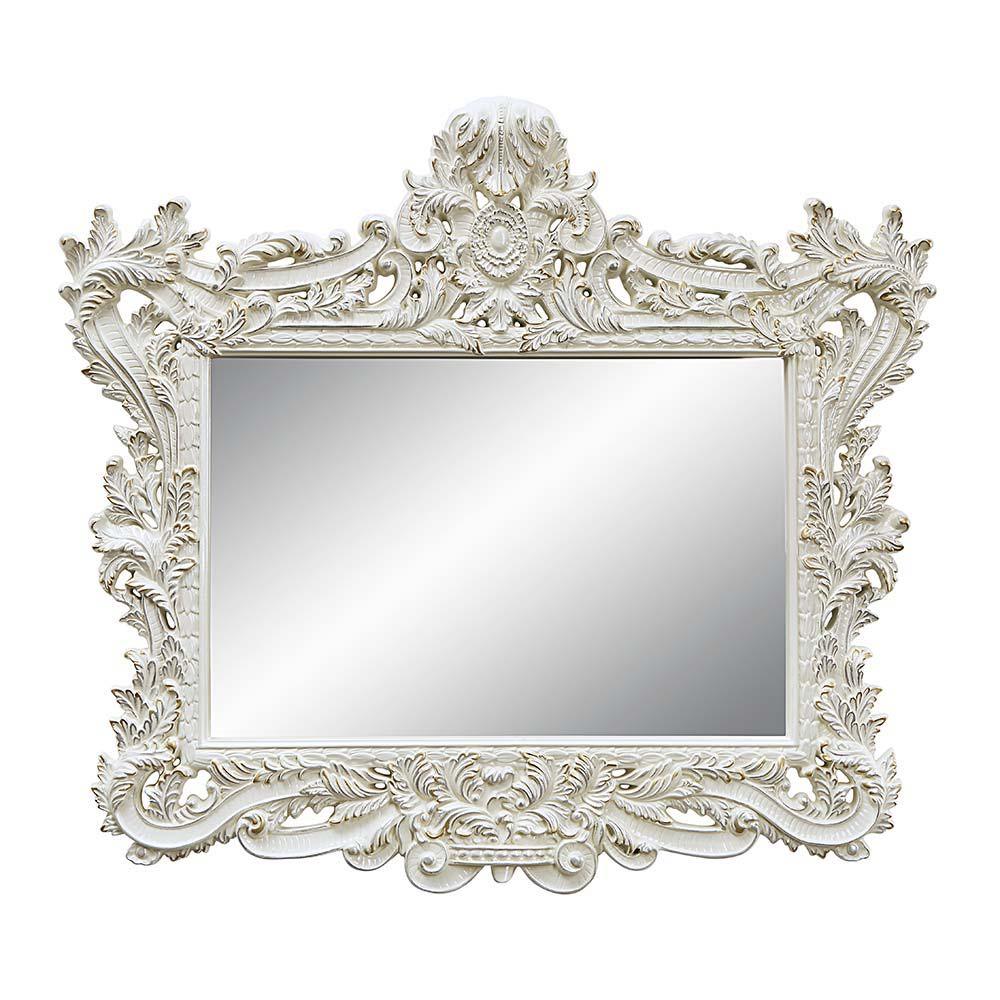 ACME - Adara - Mirror - Antique White Finish - 5th Avenue Furniture