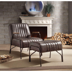 ACME - Sarahi - 2Pc Pk Chair & Ottoman - 5th Avenue Furniture