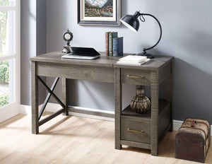 Steve Silver Furniture - Dexter - Desk - Dark Gray - 5th Avenue Furniture