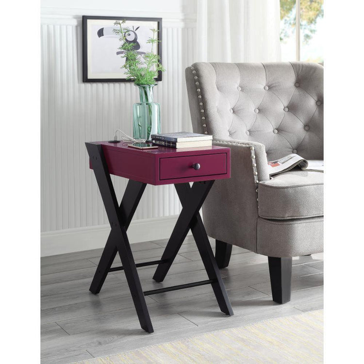 ACME - Fierce - Accent Table (USB Charging Dock) - 5th Avenue Furniture