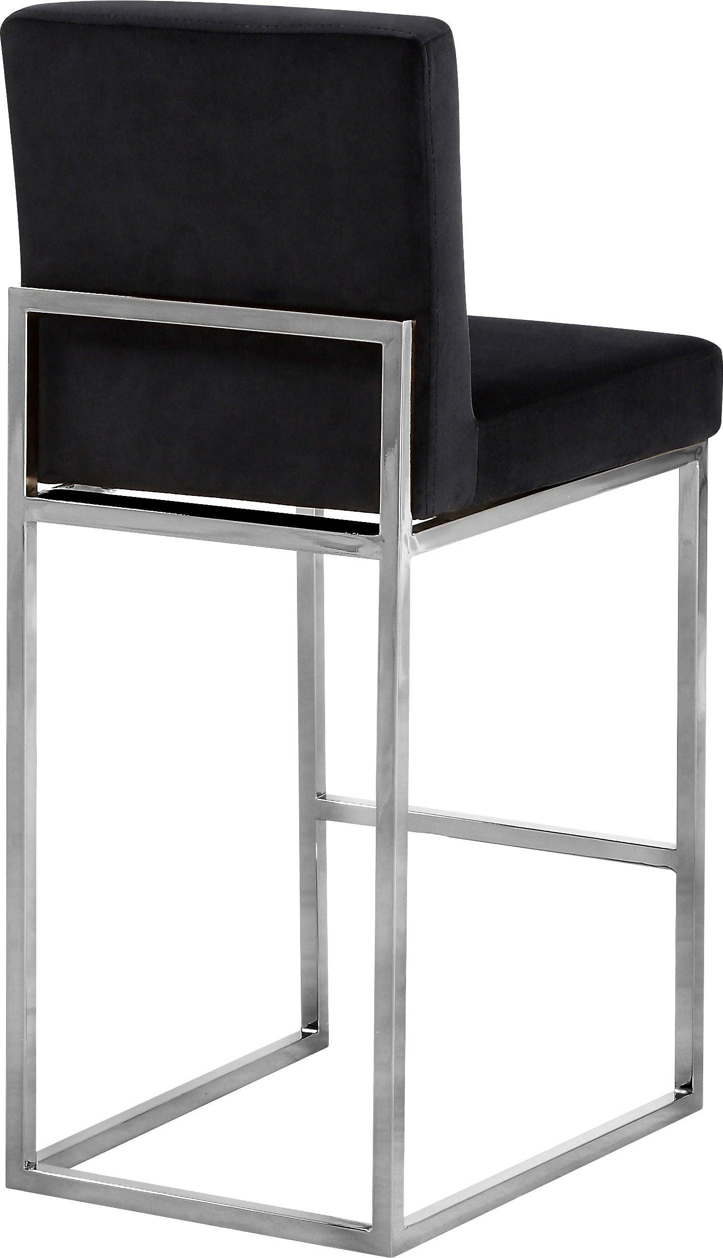 Meridian Furniture - Giselle - Stool with Chrome Legs - 5th Avenue Furniture