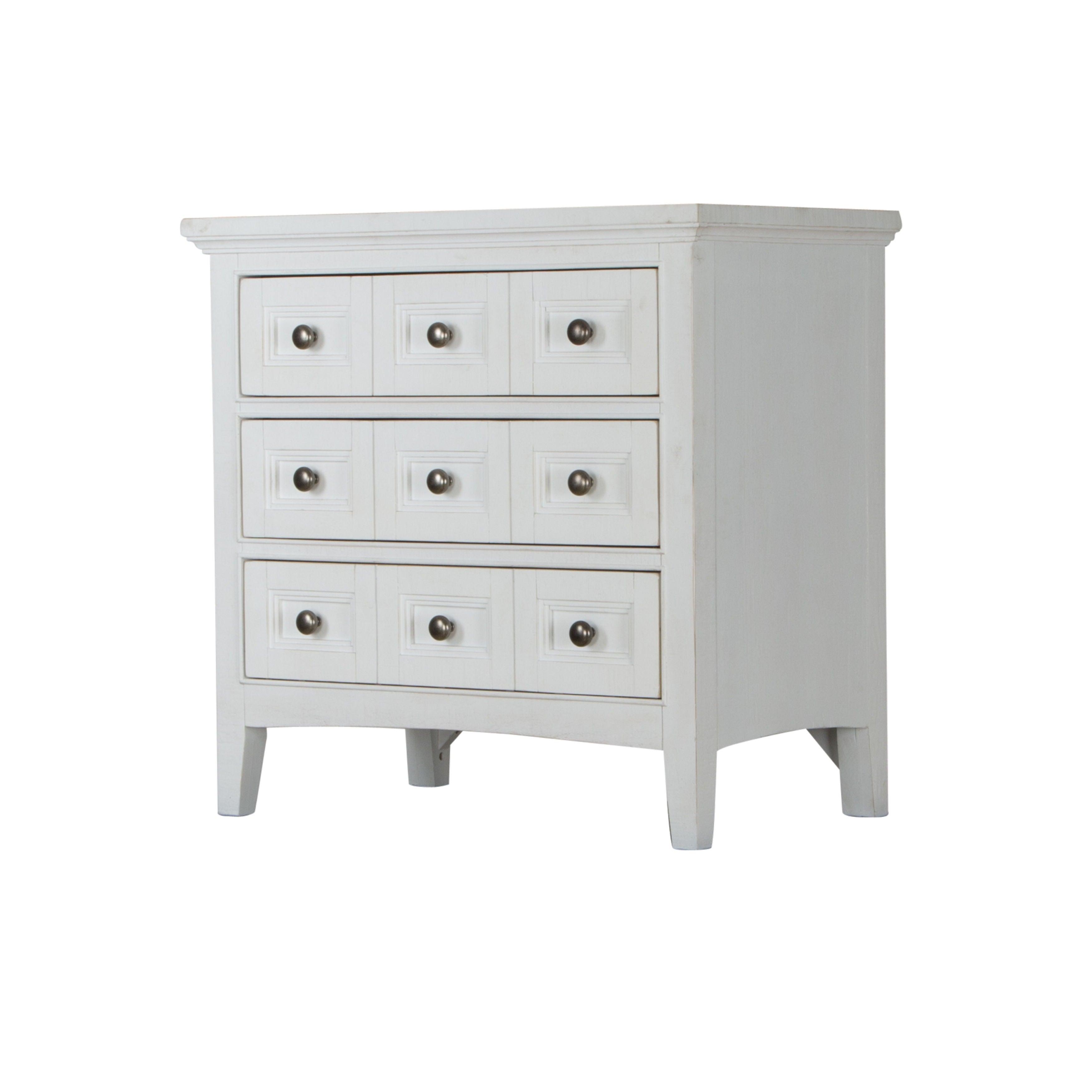 Magnussen Furniture - Heron Cove - Relaxed Traditional Chalk White Three Drawer Nightstand - Chalk White - 5th Avenue Furniture