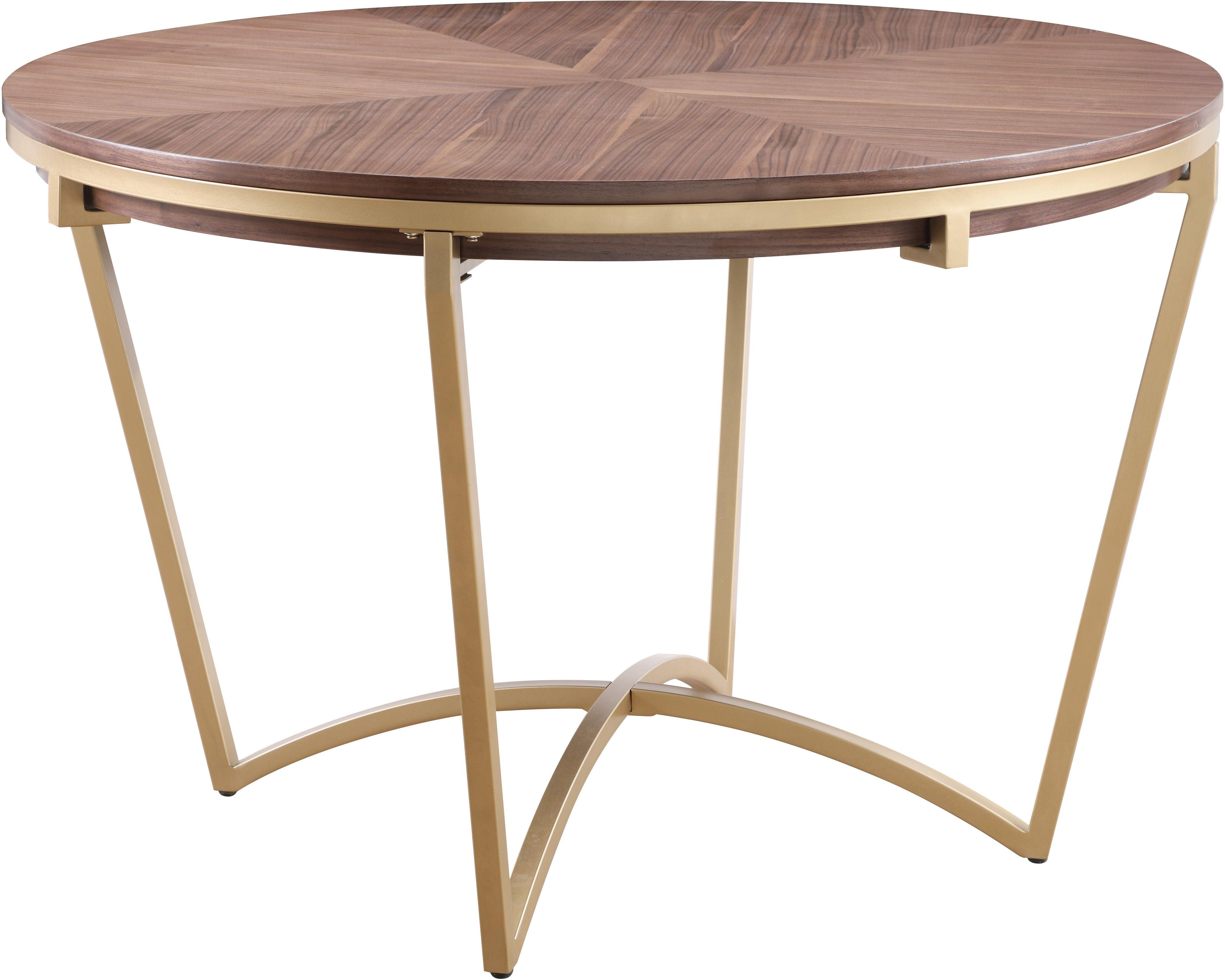 Meridian Furniture - Eleanor - Dining Table - Gold - Iron - 5th Avenue Furniture