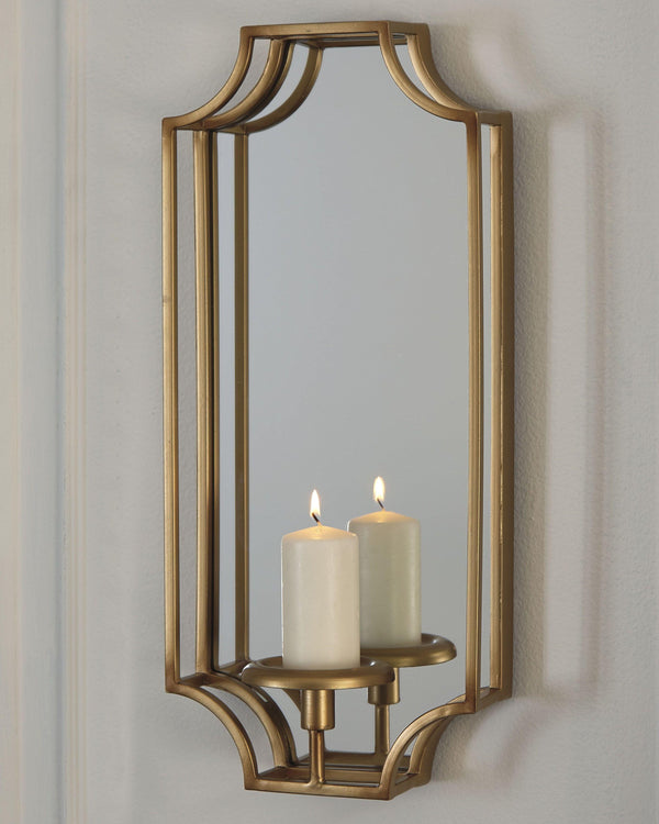 Ashley Furniture - Dumi - Gold Finish - Wall Sconce - 5th Avenue Furniture