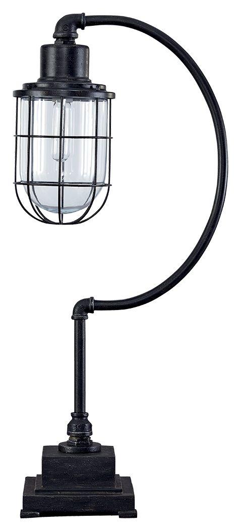 Ashley Furniture - Jae - Antique Black - Metal Desk Lamp - 5th Avenue Furniture