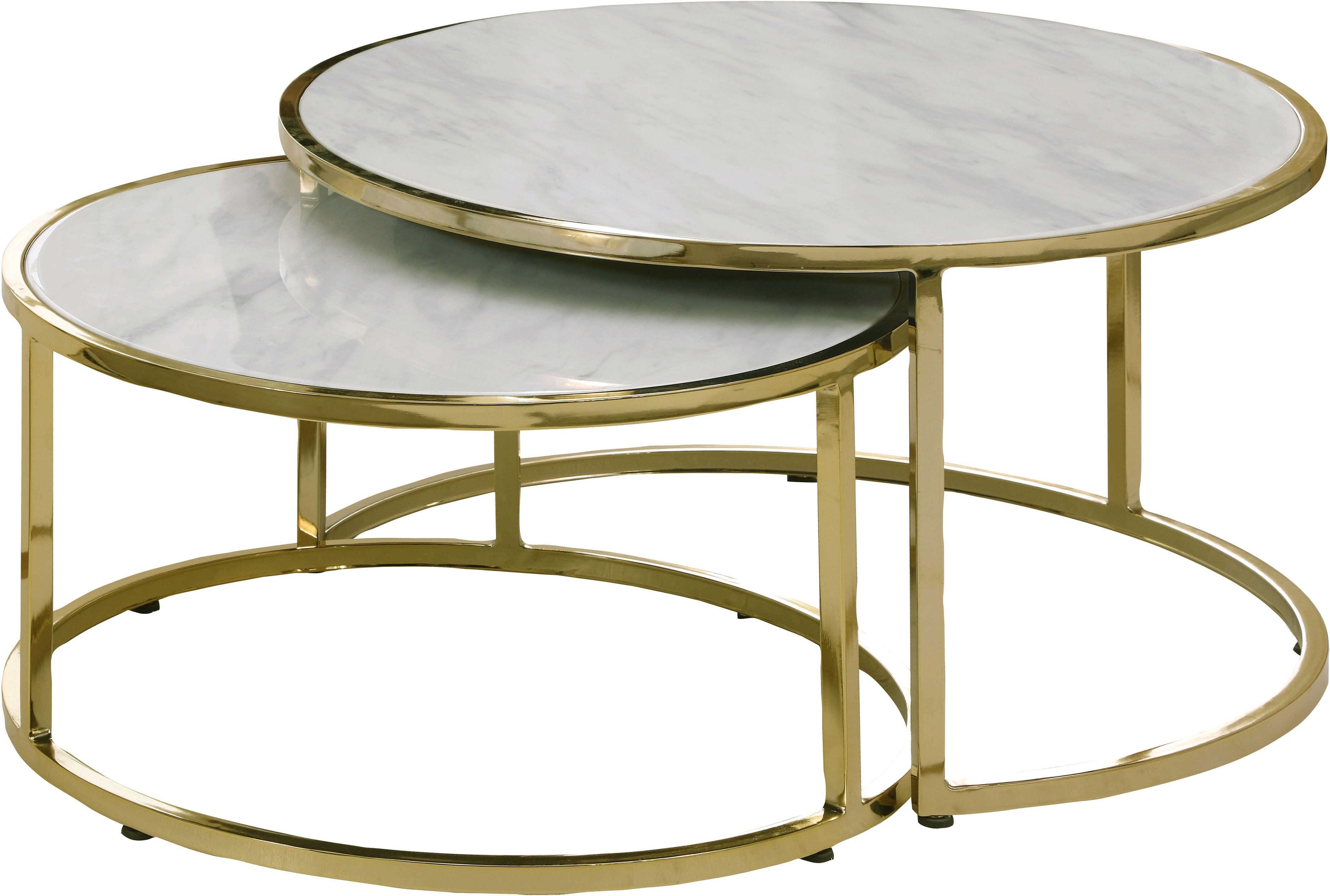 Meridian Furniture - Massimo - Coffee Table - Gold - 5th Avenue Furniture