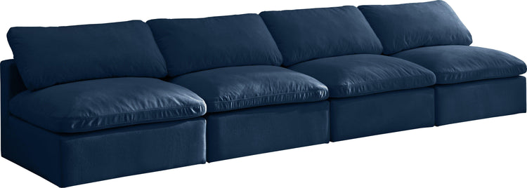 Meridian Furniture - Plush - Modular Armless 4 Seat Sofa - 5th Avenue Furniture