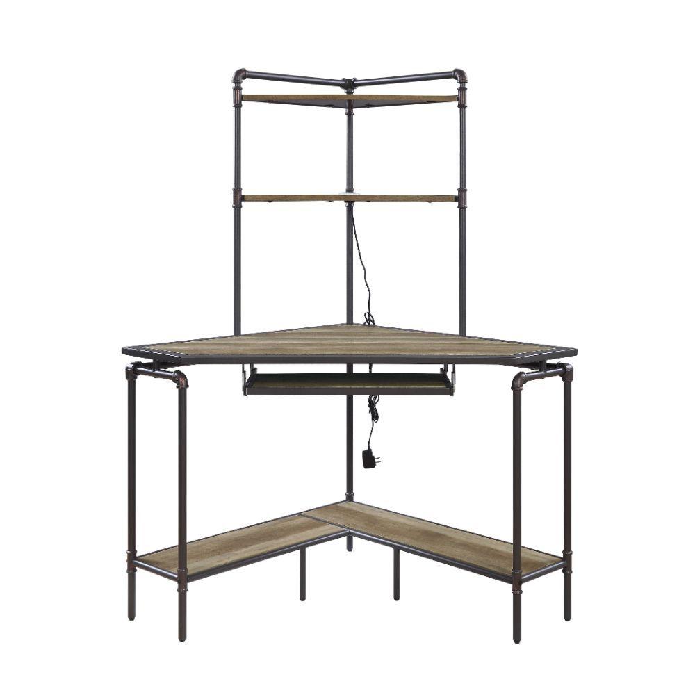 ACME - Deliz - Desk - Sand Gray - 5th Avenue Furniture